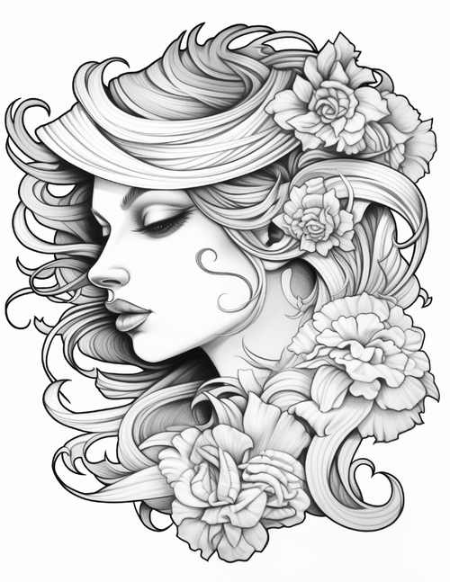 Adult coloring , Tattoos , Couple ...