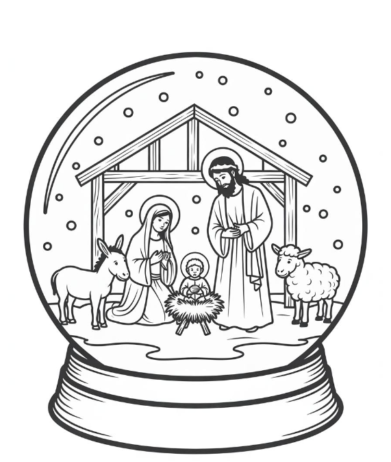 The christmas story coloring