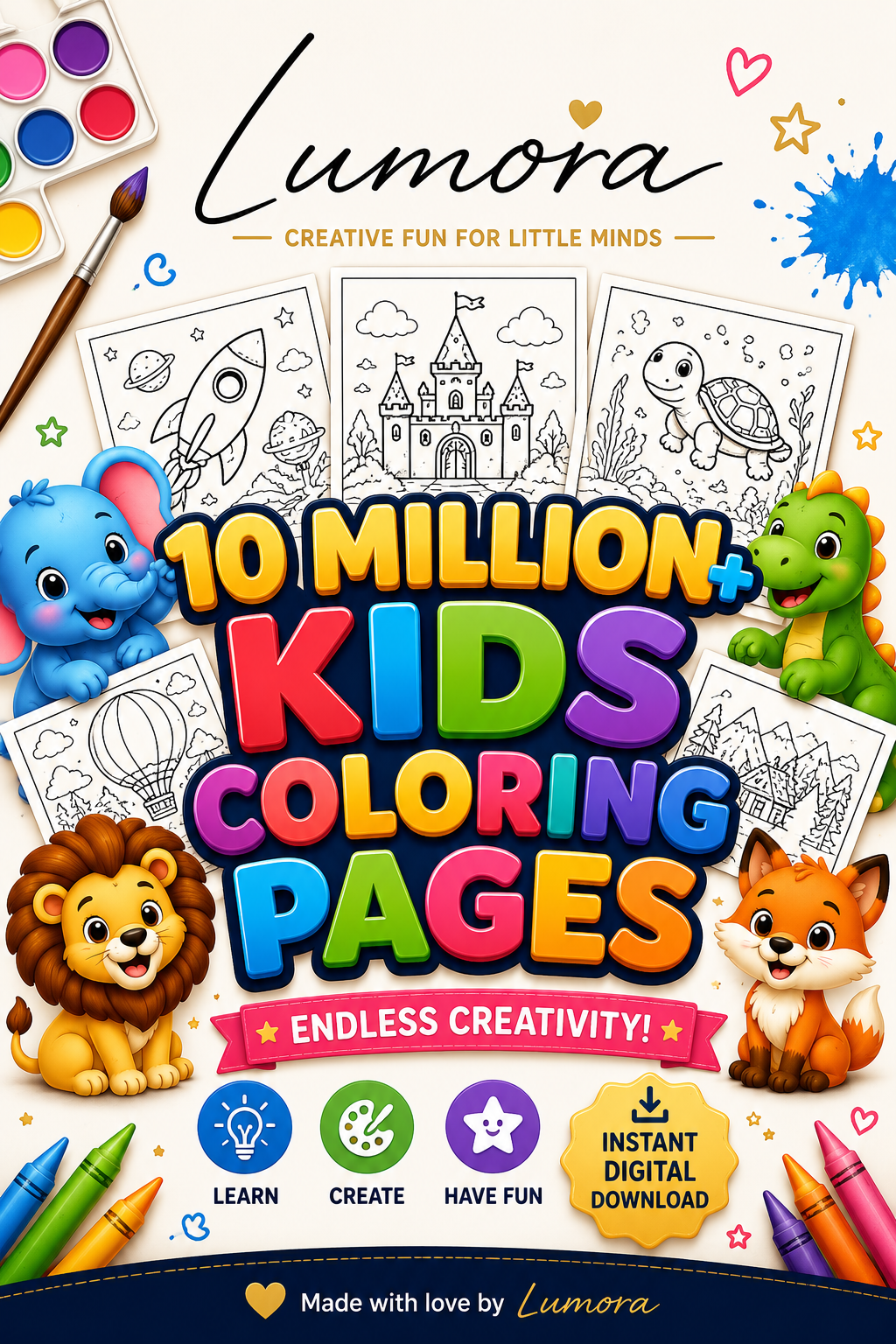 10.000.000 Million Coloring page KIDS