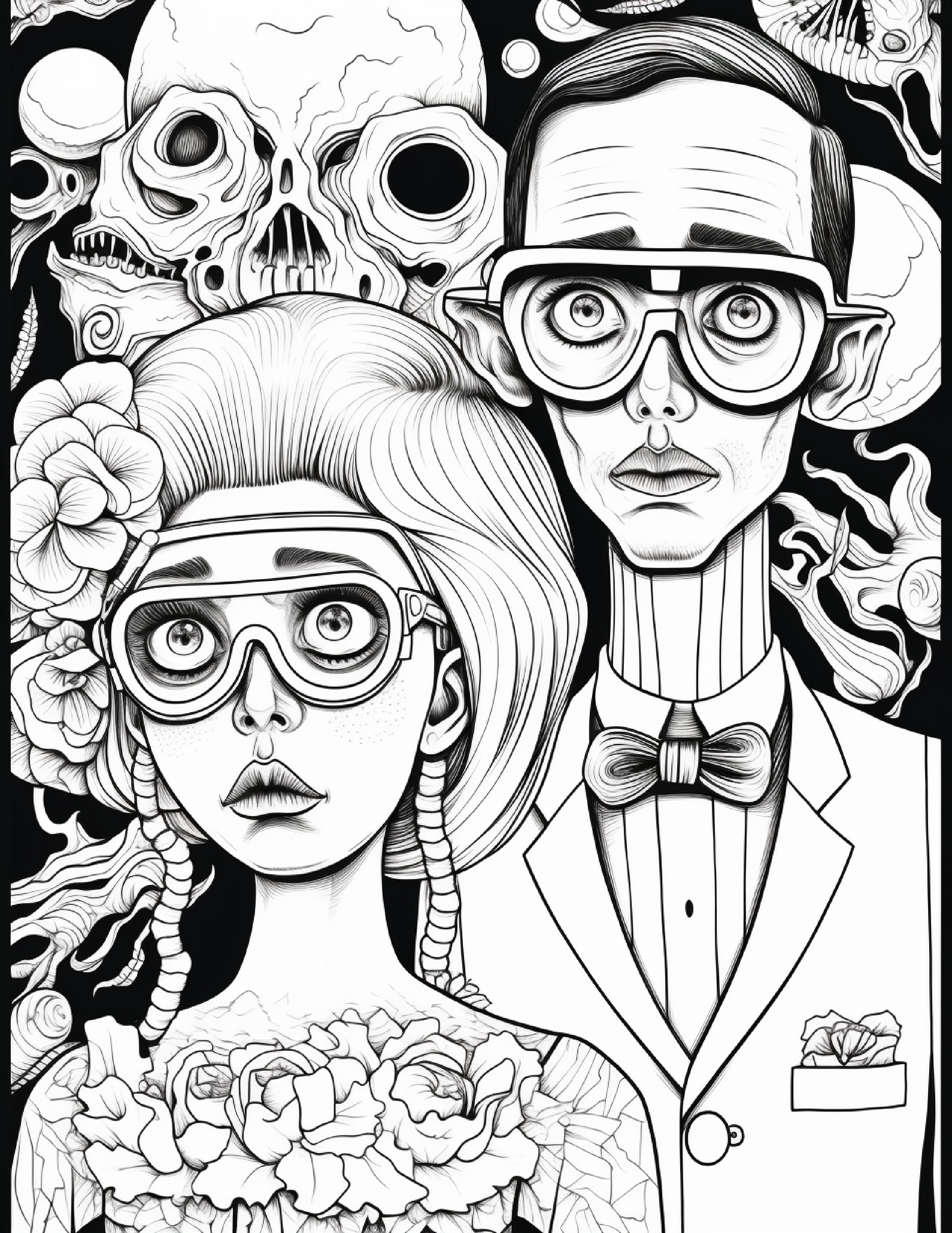Adult coloring , Tattoos , Couple ...