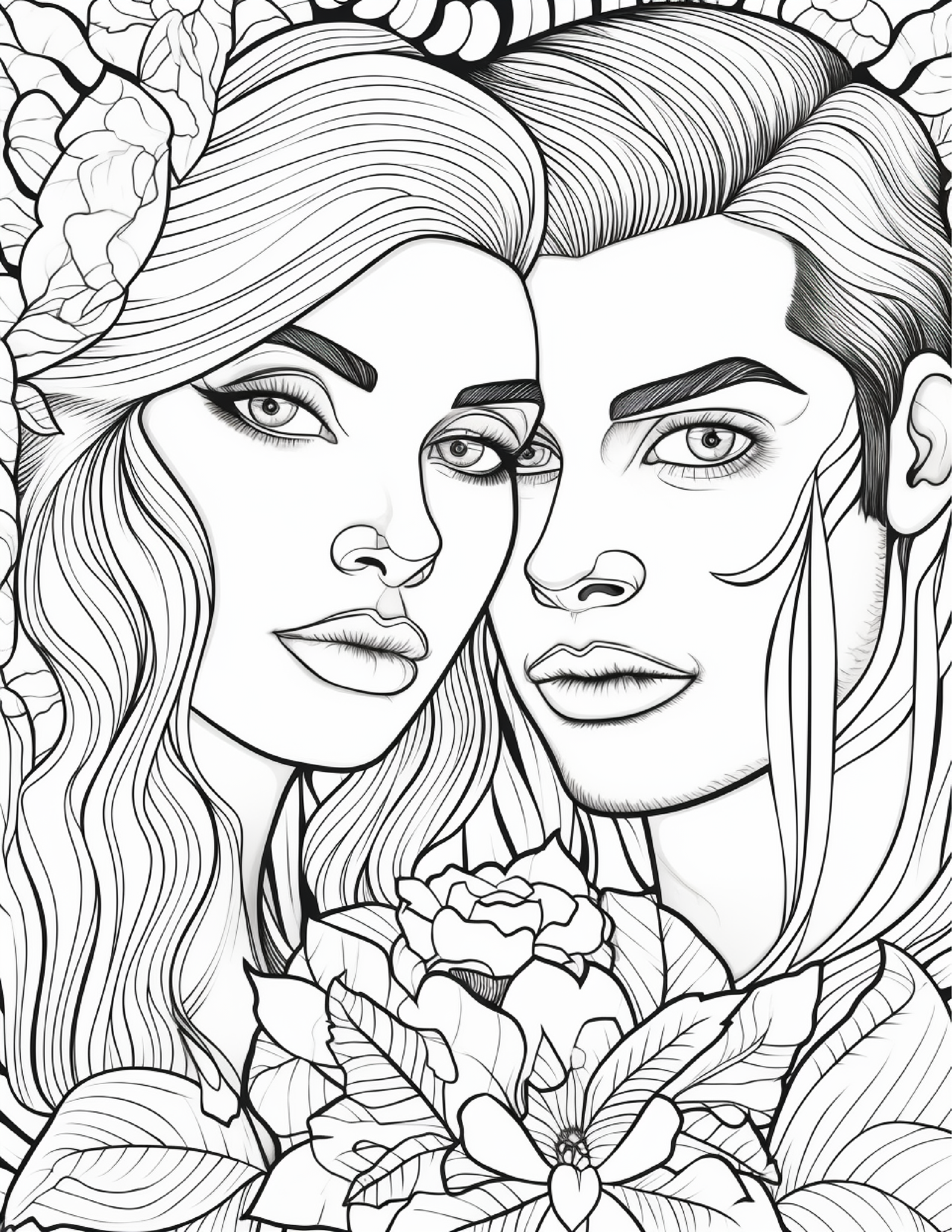 Adult coloring , Tattoos , Couple ...